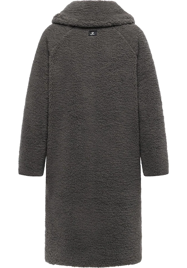 Ragwear Fellimitatmantel »Tedyco YOUMODO« flauschige Übergangsjacke aus kuscheligem Teddyfleece