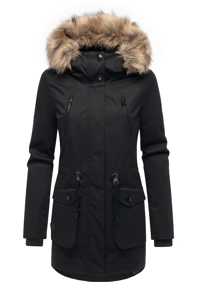 Ragwear Kurzmantel »Ellsa B YOUMODO« Warmer Damen Winterparka