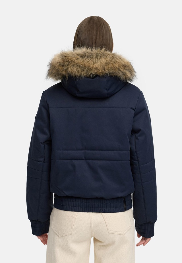 Ragwear Winterjacke »Deluxia YOUMODO« mit Kapuze modische Damen Bomberjacke mit Kunstfell