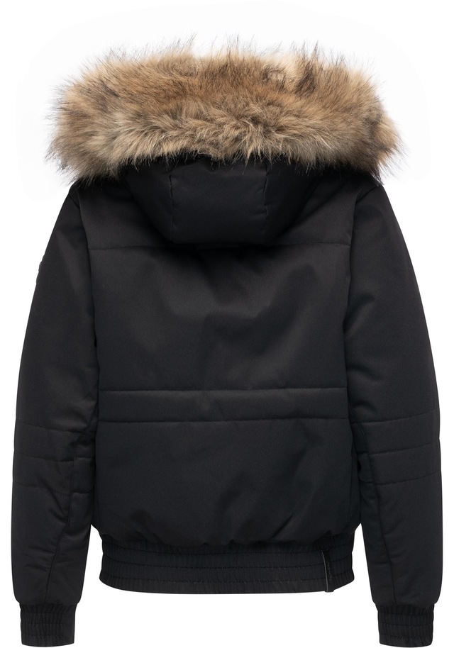 Ragwear Winterjacke »Deluxia YOUMODO« mit Kapuze modische Damen Bomberjacke mit Kunstfell