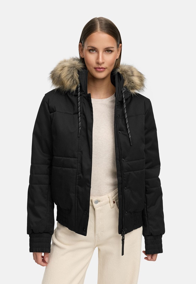 Ragwear Winterjacke »Deluxia YOUMODO« mit Kapuze modische Damen Bomberjacke mit Kunstfell