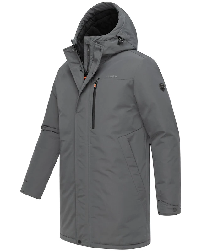 Stone Harbour Wintermantel »Phinoo XX« Warmer Herren Winterparka mit gefütterter Kapuze