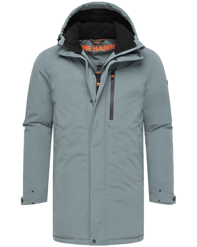 Stone Harbour Wintermantel »Phinoo XX« Warmer Herren Winterparka mit gefütterter Kapuze