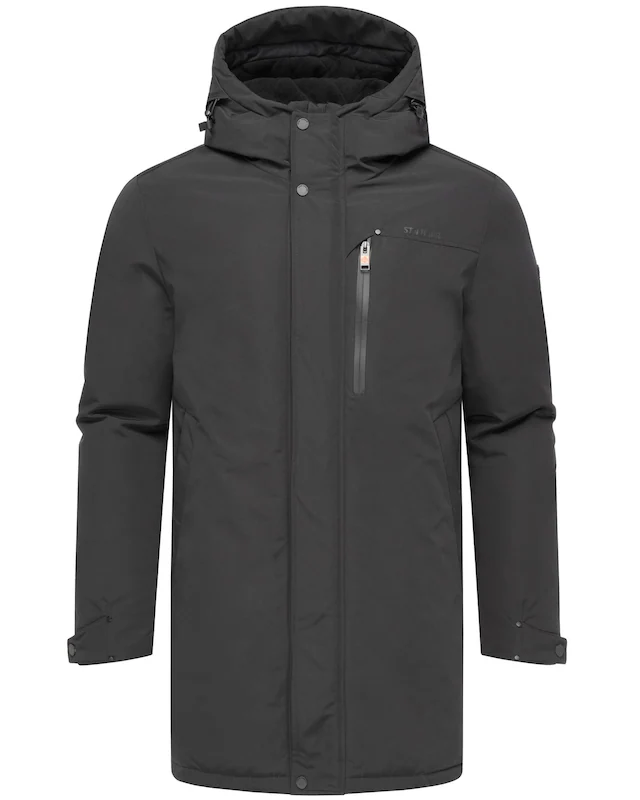 Stone Harbour Wintermantel »Phinoo XX« Warmer Herren Winterparka mit gefütterter Kapuze