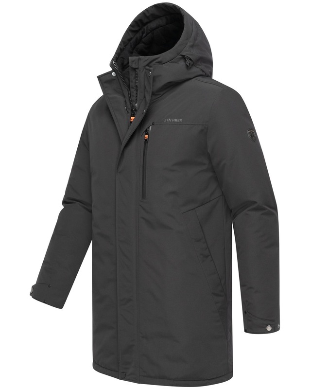Stone Harbour Wintermantel »Phinoo XX« Warmer Herren Winterparka mit gefütterter Kapuze
