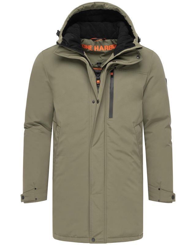 Stone Harbour Wintermantel »Phinoo XX« Warmer Herren Winterparka mit gefütterter Kapuze