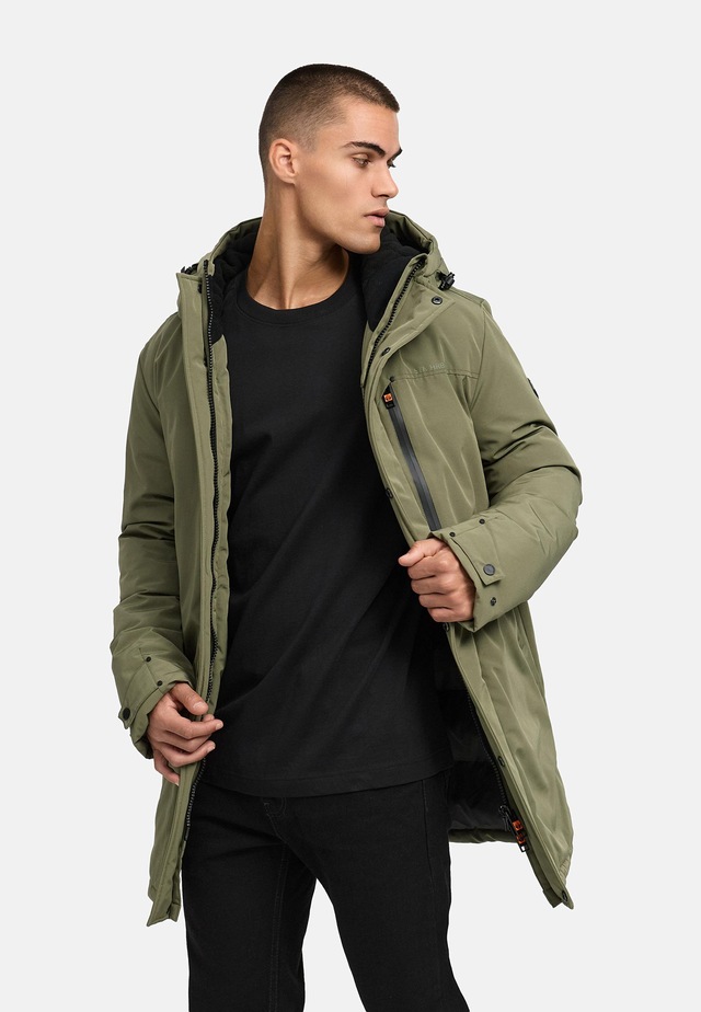 Stone Harbour Wintermantel »Phinoo XX« Warmer Herren Winterparka mit gefütterter Kapuze