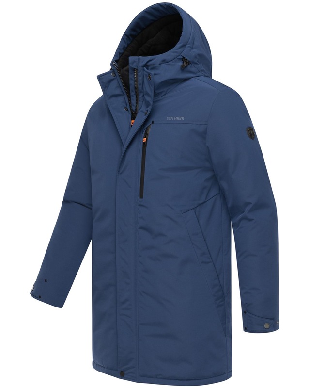 Stone Harbour Wintermantel »Phinoo XX« Warmer Herren Winterparka mit gefütterter Kapuze