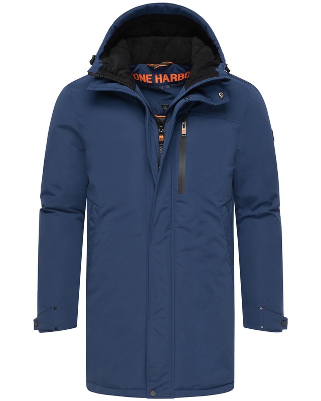 Stone Harbour Wintermantel »Phinoo XX« Warmer Herren Winterparka mit gefütterter Kapuze