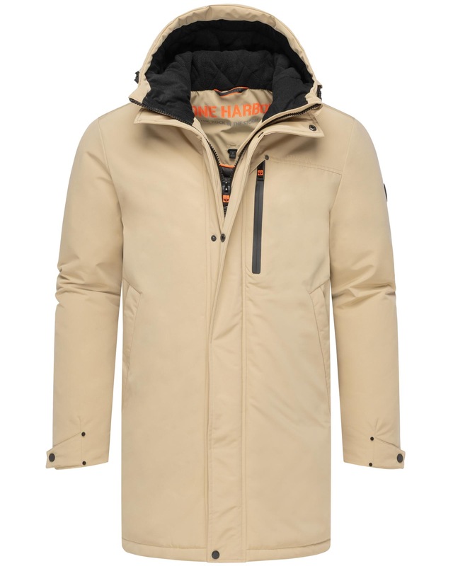 Stone Harbour Wintermantel »Phinoo XX« Warmer Herren Winterparka mit gefütterter Kapuze