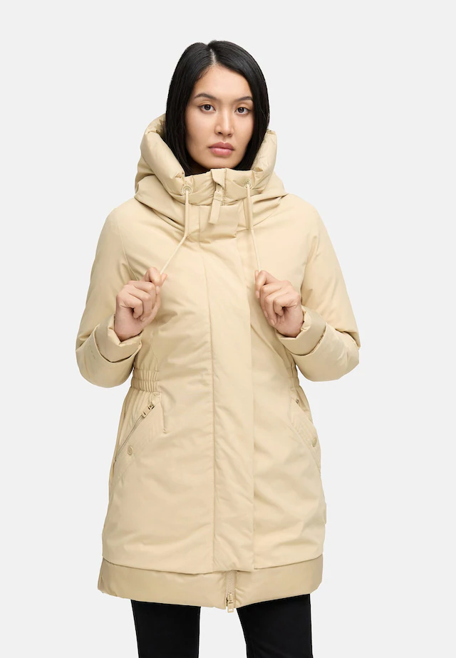 Navahoo Wintermantel »Winterprinzessin 14« Warmer Mantel mit magnetischer Abdeckleiste