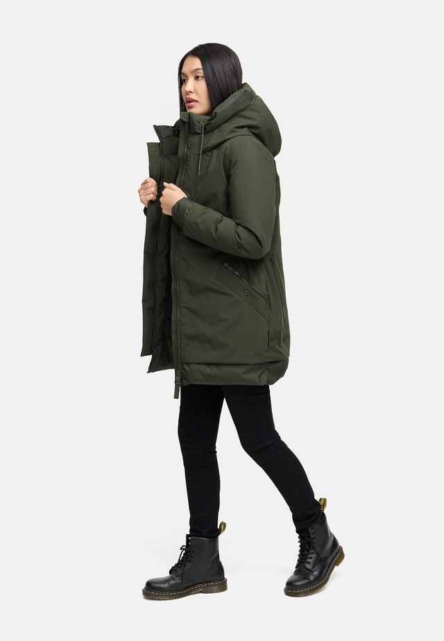 Navahoo Wintermantel »Winterprinzessin 14« Warmer Mantel mit magnetischer Abdeckleiste