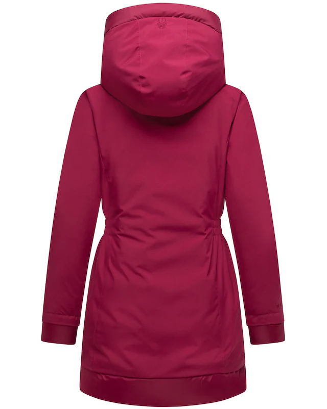 Navahoo Wintermantel »Winterprinzessin 14« Warmer Mantel mit magnetischer Abdeckleiste