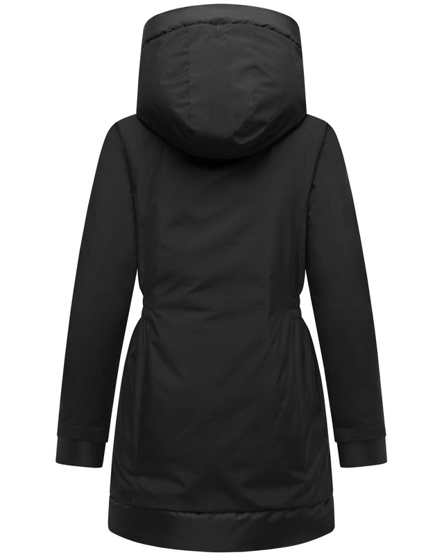 Navahoo Wintermantel »Winterprinzessin 14« Warmer Mantel mit magnetischer Abdeckleiste