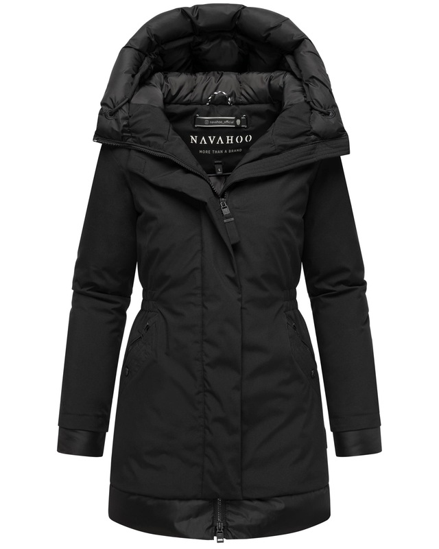 Navahoo Wintermantel »Winterprinzessin 14« Warmer Mantel mit magnetischer Abdeckleiste
