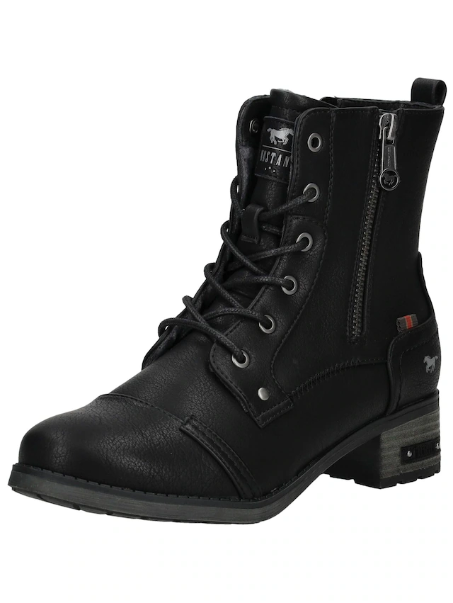 Mustang Shoes Schnürstiefelette »Mustang Shoes Stiefelette Lederimitat«
