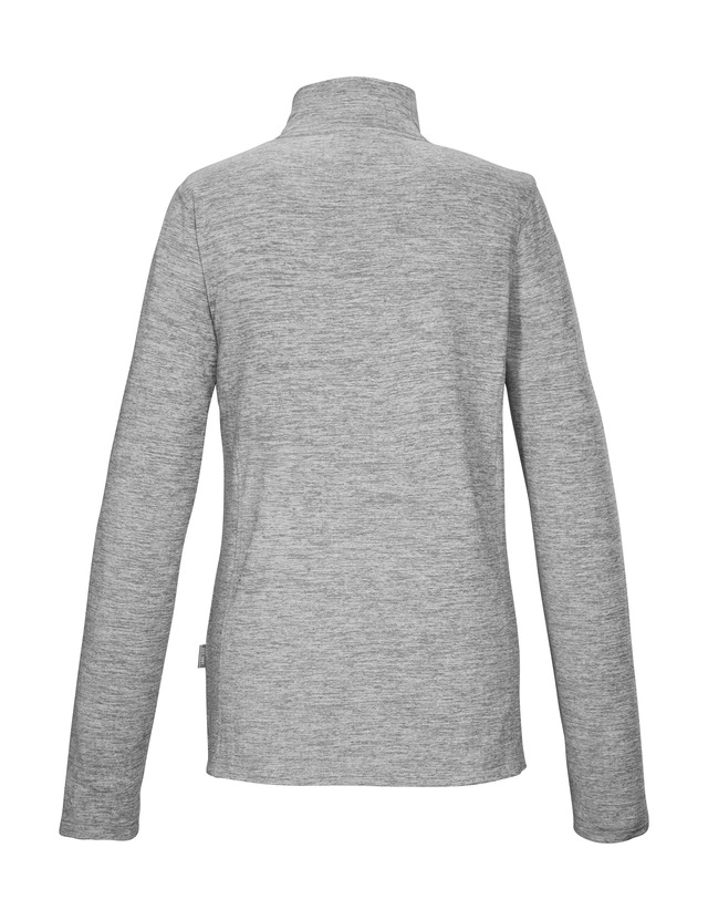 Killtec Langarmshirt »KSW 121 WMN FLX SHRT« Melange Funktionsshirt mit Stehkragen, Reißverschluss und Kinnschutz