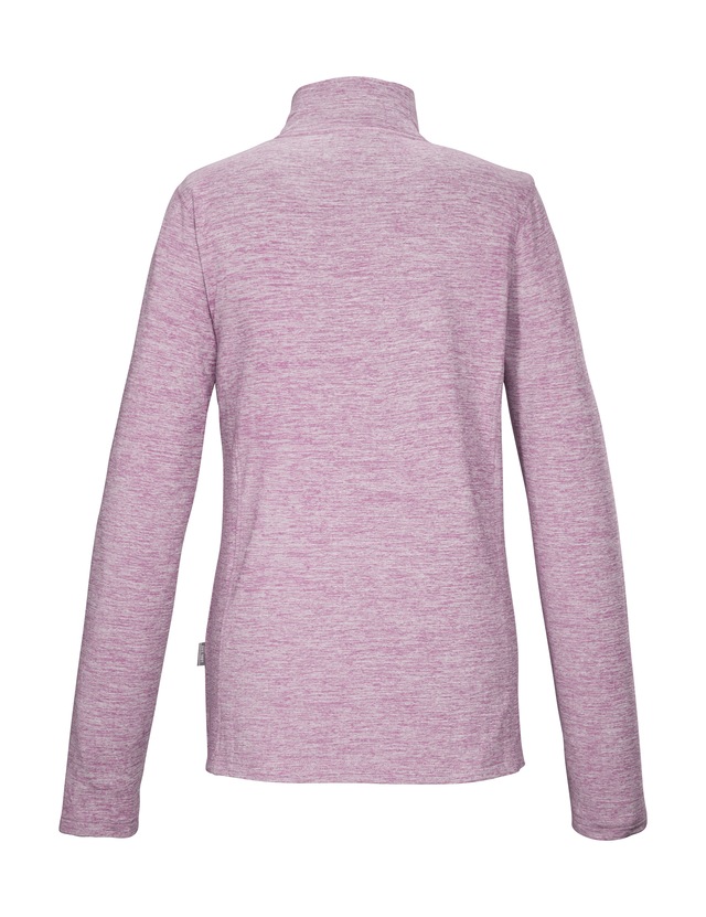 Killtec Langarmshirt »KSW 121 WMN FLX SHRT« Melange Funktionsshirt mit Stehkragen, Reißverschluss und Kinnschutz