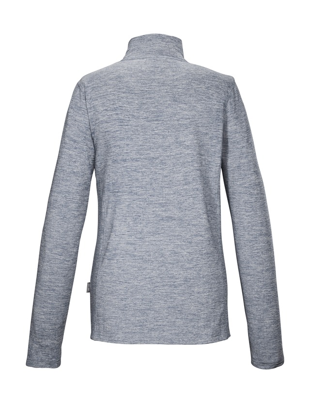 Killtec Langarmshirt »KSW 121 WMN FLX SHRT« Melange Funktionsshirt mit Stehkragen, Reißverschluss und Kinnschutz