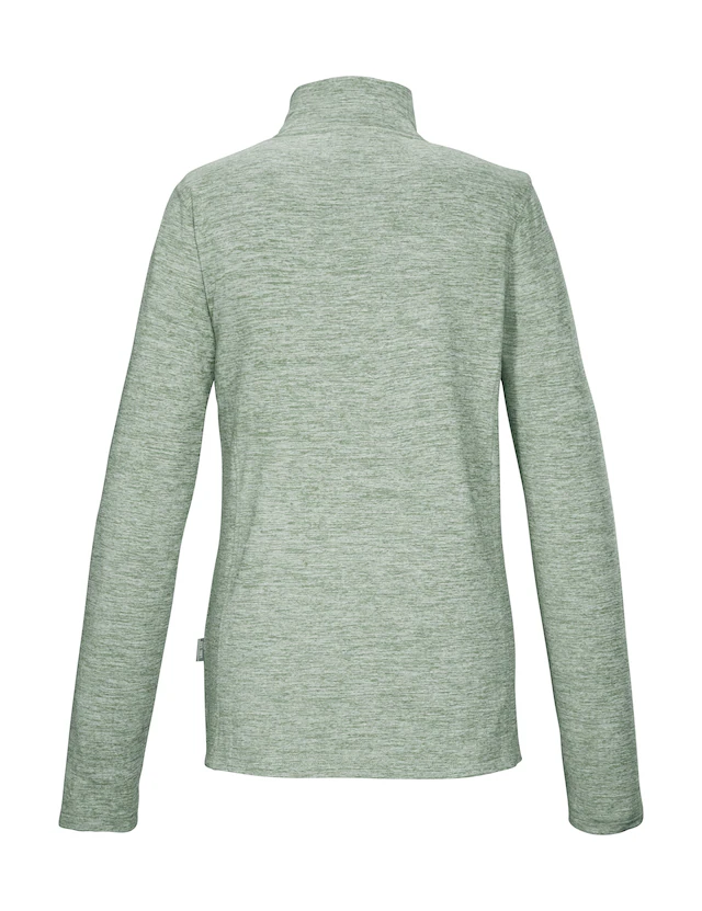 Killtec Langarmshirt »KSW 121 WMN FLX SHRT« Melange Funktionsshirt mit Stehkragen, Reißverschluss und Kinnschutz