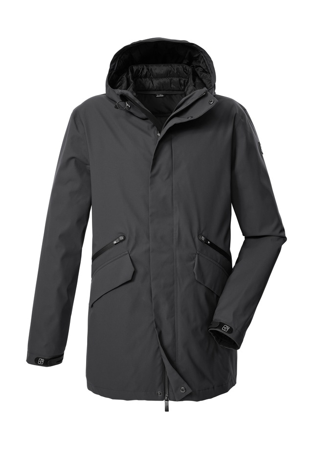 Killtec 3-in-1-Funktionsjacke »KOW 94 MN PRK« 3 in 1 Parka: wasserdicht, atmungsaktiv, verstellbare Kapuze