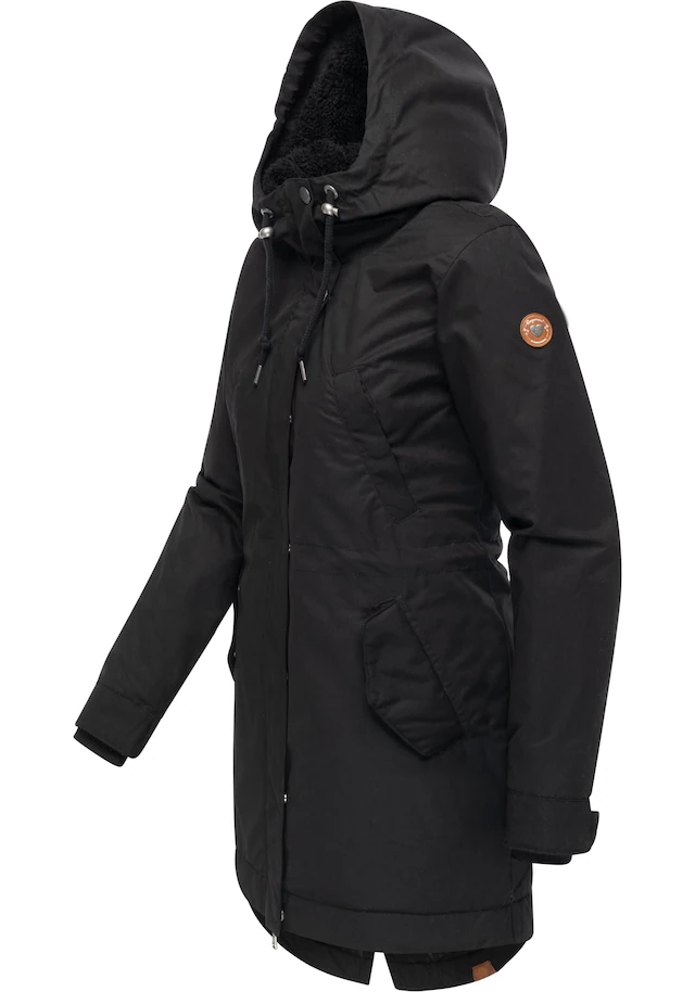 Ragwear Kurzmantel »Cannas YOUMODO« Kurzer Damen Mantel mit verstellbarer Kapuze