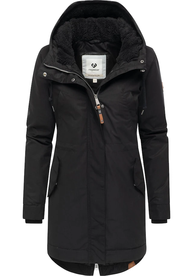 Ragwear Kurzmantel »Cannas YOUMODO« Kurzer Damen Mantel mit verstellbarer Kapuze