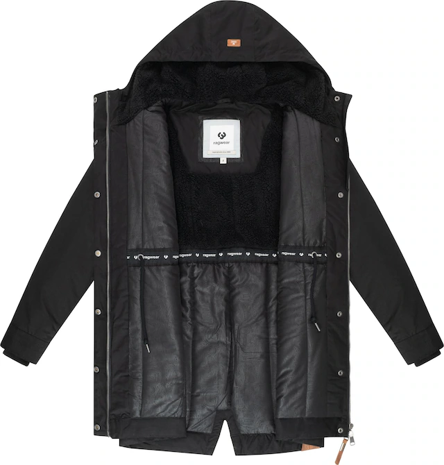 Ragwear Kurzmantel »Cannas YOUMODO« Kurzer Damen Mantel mit verstellbarer Kapuze