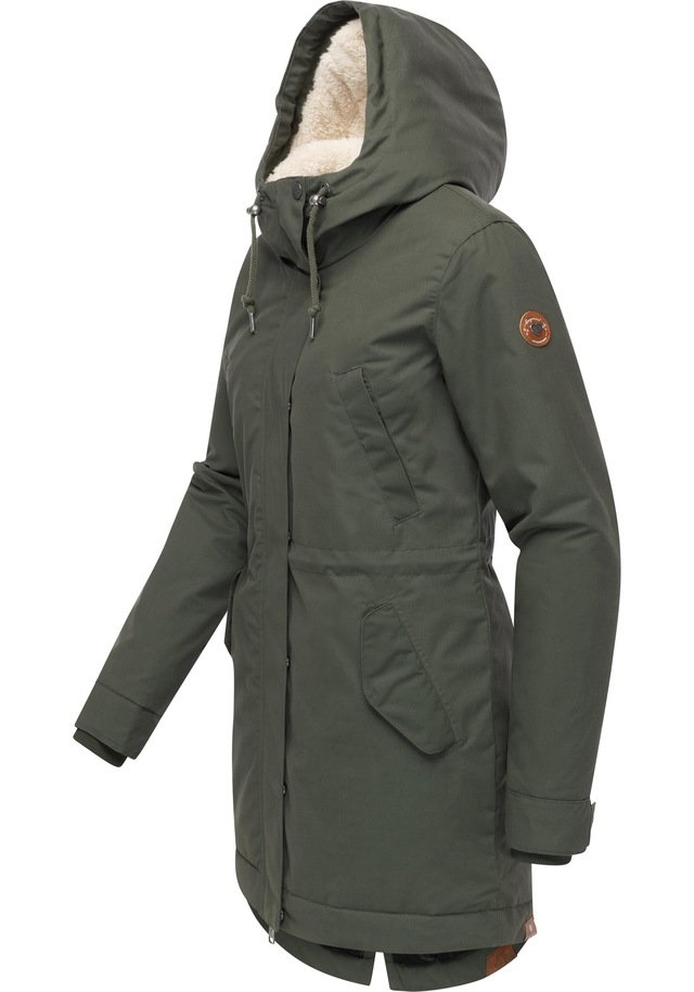 Ragwear Kurzmantel »Cannas YOUMODO« Kurzer Damen Mantel mit verstellbarer Kapuze