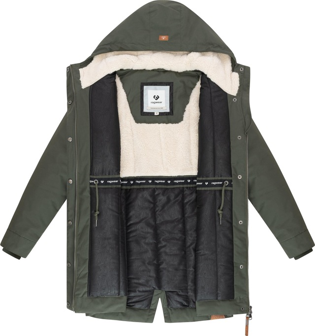 Ragwear Kurzmantel »Cannas YOUMODO« Kurzer Damen Mantel mit verstellbarer Kapuze