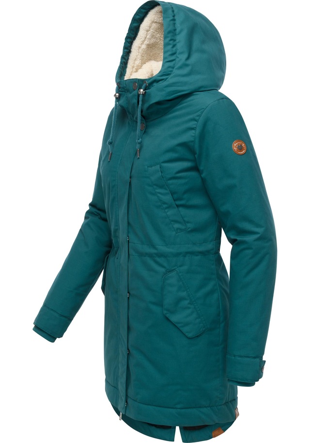 Ragwear Kurzmantel »Cannas YOUMODO« Kurzer Damen Mantel mit verstellbarer Kapuze