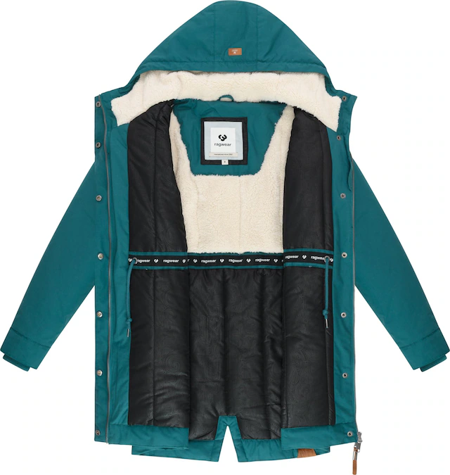 Ragwear Kurzmantel »Cannas YOUMODO« Kurzer Damen Mantel mit verstellbarer Kapuze