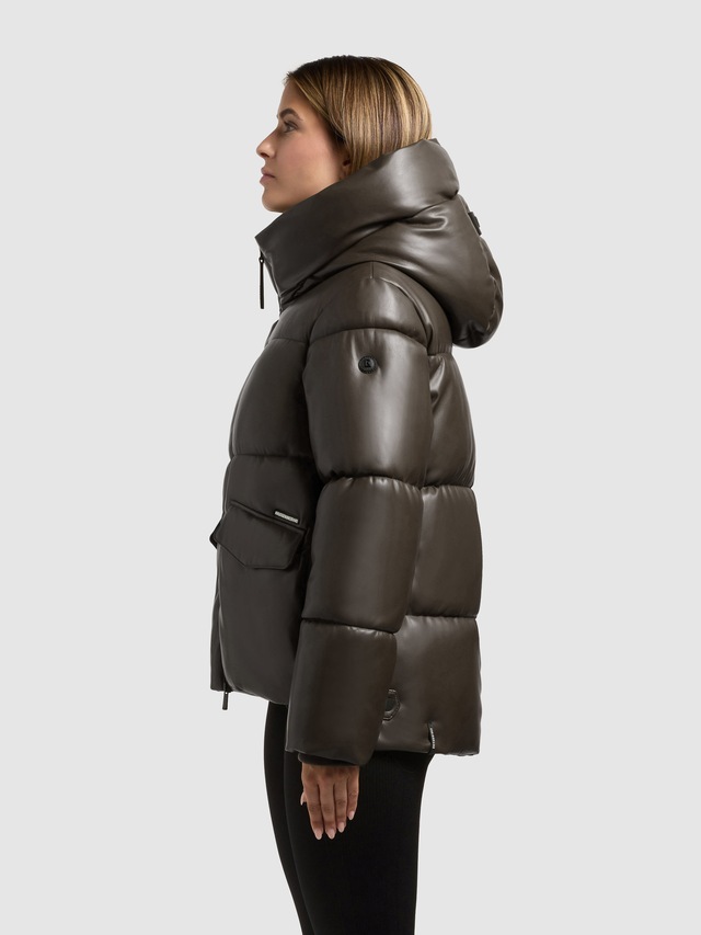 khujo Lederimitatjacke »AURORA« mit Kapuze