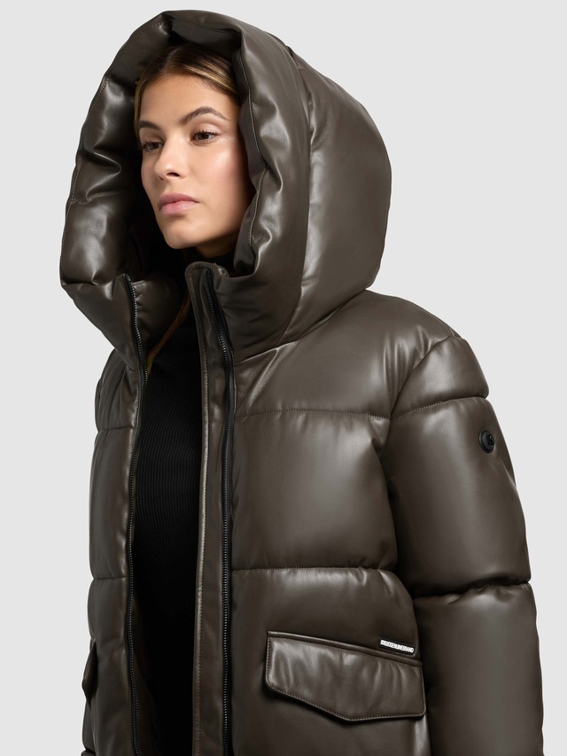 khujo Lederimitatjacke »AURORA« mit Kapuze
