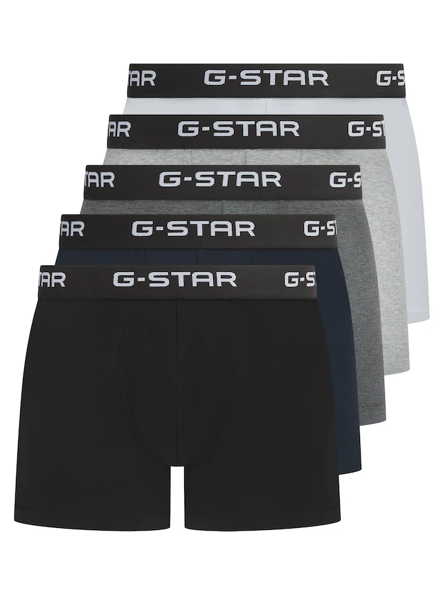 G-STAR Boxershorts »MAIZE, 5 PACK TRUNKS« Packung, 5 Stk. mit Logobund