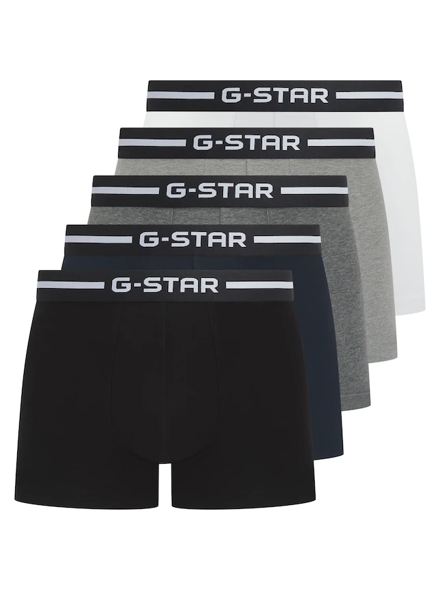 G-STAR Boxershorts »HEMLOCK, 5 PACK TRUNKS« Packung, 5 Stk. Bund mit Logoschriftzug