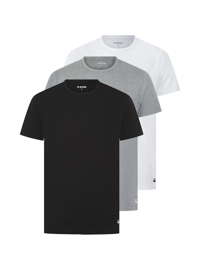 G-STAR T-Shirt »COVE, T-SHIRTS 3 PACK CREW« Packung, 3 Stk. Regular Fit in Rundhalsform