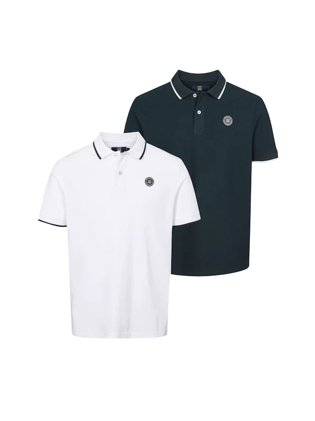 VINSON Kurzarmhemd »VINSON 2-pack Polo VMRonald«