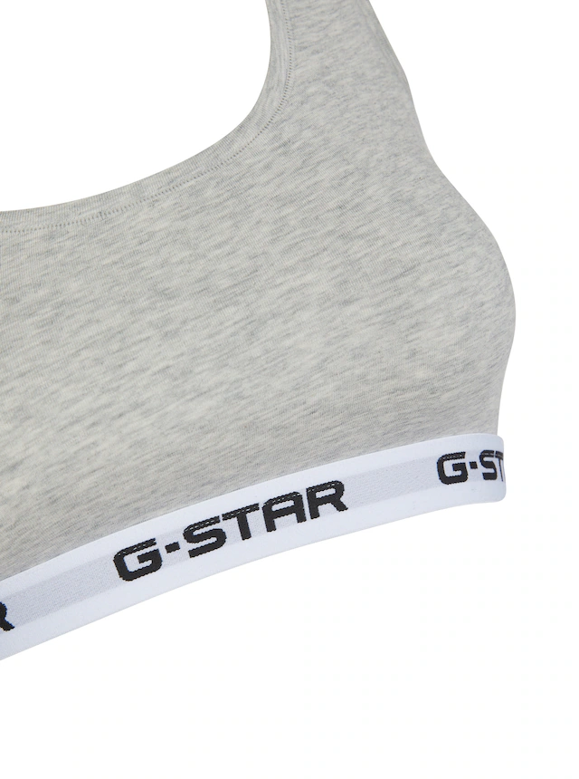 G-STAR Bralette »CARNELIAN, BRAS 2 PACK RACERBACK« Packung, 2 Stk. mit Logo-Saum