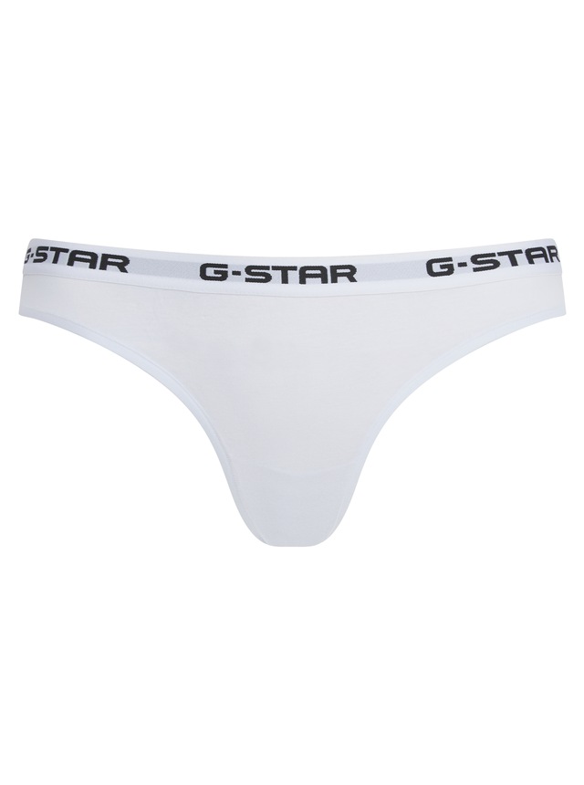G-STAR Tanga »OBSIDIAN, 2 PACK THONGS« Packung, 2 Stk. mit Logobund