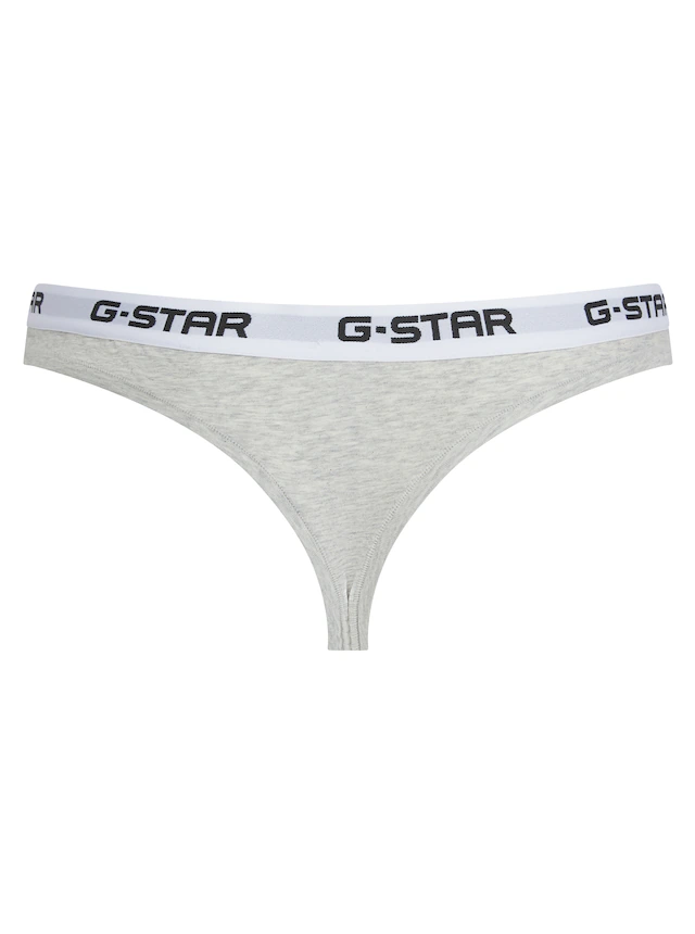 G-STAR Tanga »OBSIDIAN, 2 PACK THONGS« Packung, 2 Stk. mit Logobund