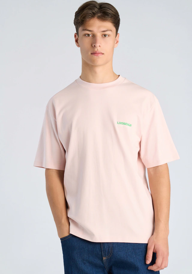 LINDBERGH Kurzarmshirt Sommershirt mit großem Rückenprint / kleinem Frontprint