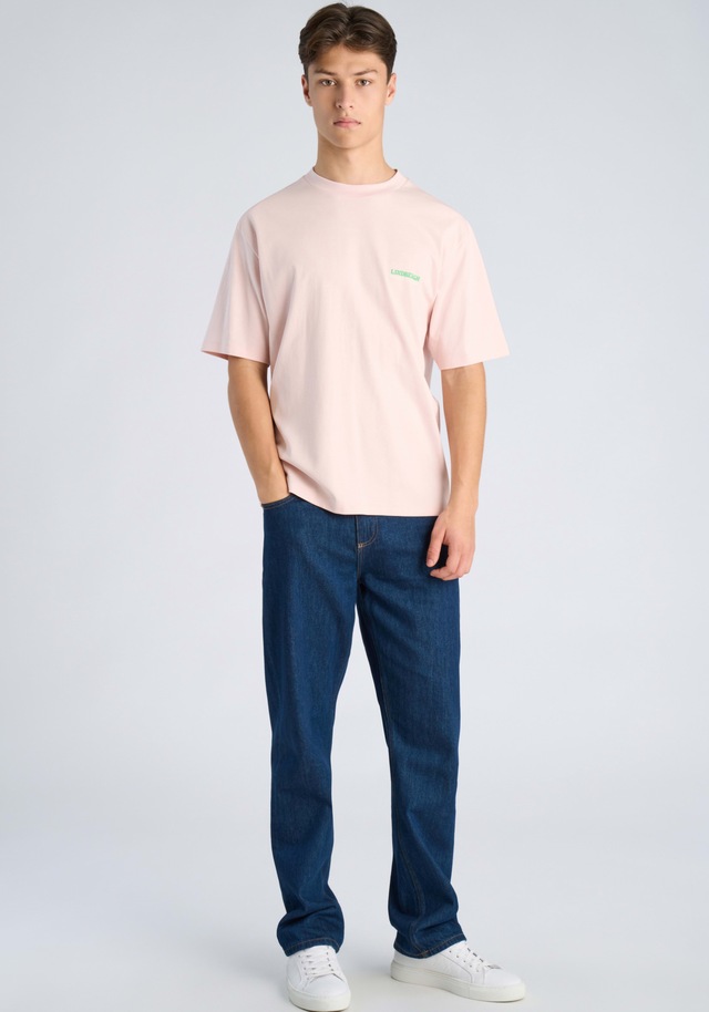 LINDBERGH Kurzarmshirt Sommershirt mit großem Rückenprint / kleinem Frontprint