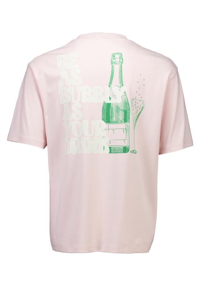LINDBERGH Kurzarmshirt Sommershirt mit großem Rückenprint / kleinem Frontprint
