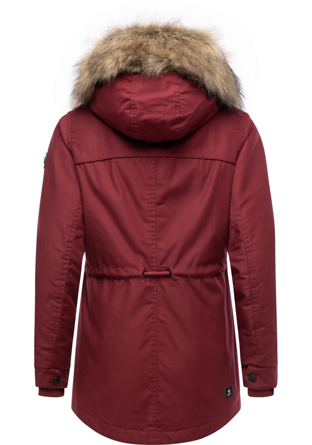 Ragwear Winterjacke »Tawny Short YOUMODO« mit Kapuze Warme Jacke mit großer Kapuze und Kunstfellkragen
