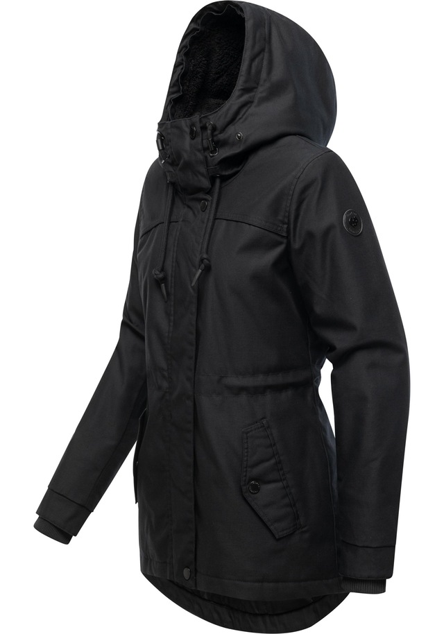 Ragwear Winterjacke »Tawny Short YOUMODO« mit Kapuze Warme Jacke mit großer Kapuze und Kunstfellkragen