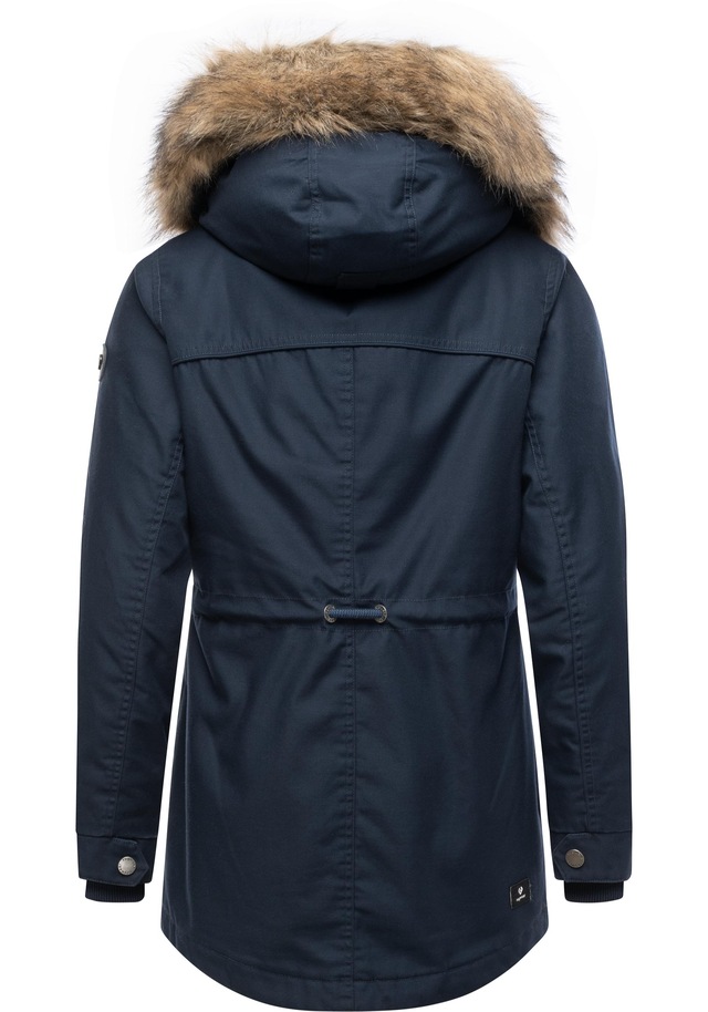 Ragwear Winterjacke »Tawny Short YOUMODO« mit Kapuze Warme Jacke mit großer Kapuze und Kunstfellkragen