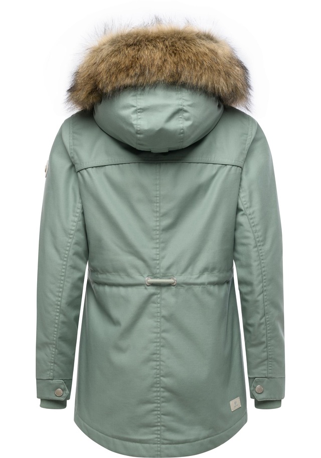 Ragwear Winterjacke »Tawny Short YOUMODO« mit Kapuze Warme Jacke mit großer Kapuze und Kunstfellkragen