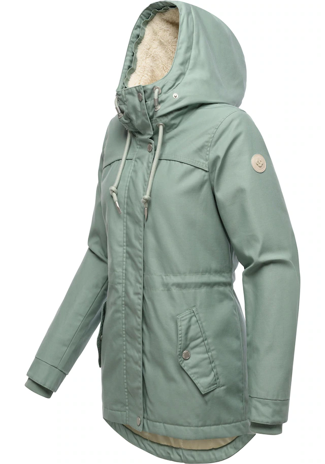 Ragwear Winterjacke »Tawny Short YOUMODO« mit Kapuze Warme Jacke mit großer Kapuze und Kunstfellkragen