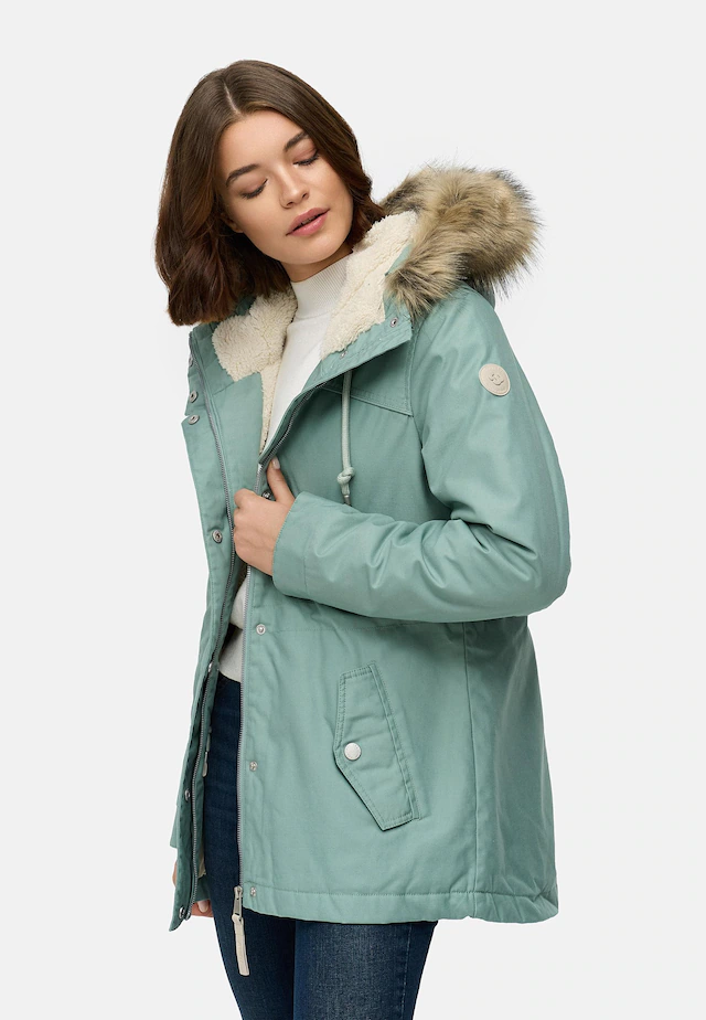Ragwear Winterjacke »Tawny Short YOUMODO« mit Kapuze Warme Jacke mit großer Kapuze und Kunstfellkragen